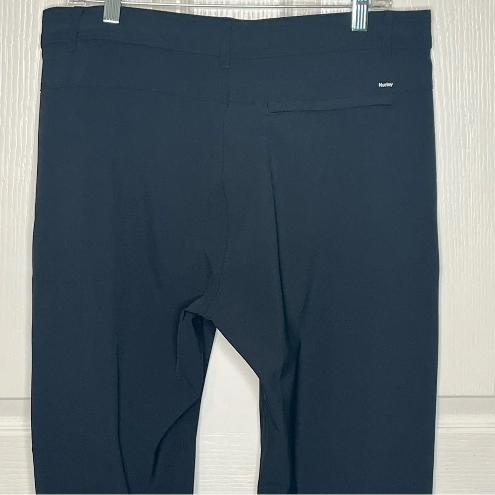 Hurley Black Flat Front Pants Mens Sz 32 X 32 Straight Leg